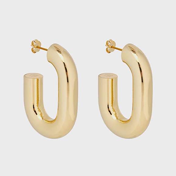Rabanne Link Hoop Earrings - Picture 1 of 5